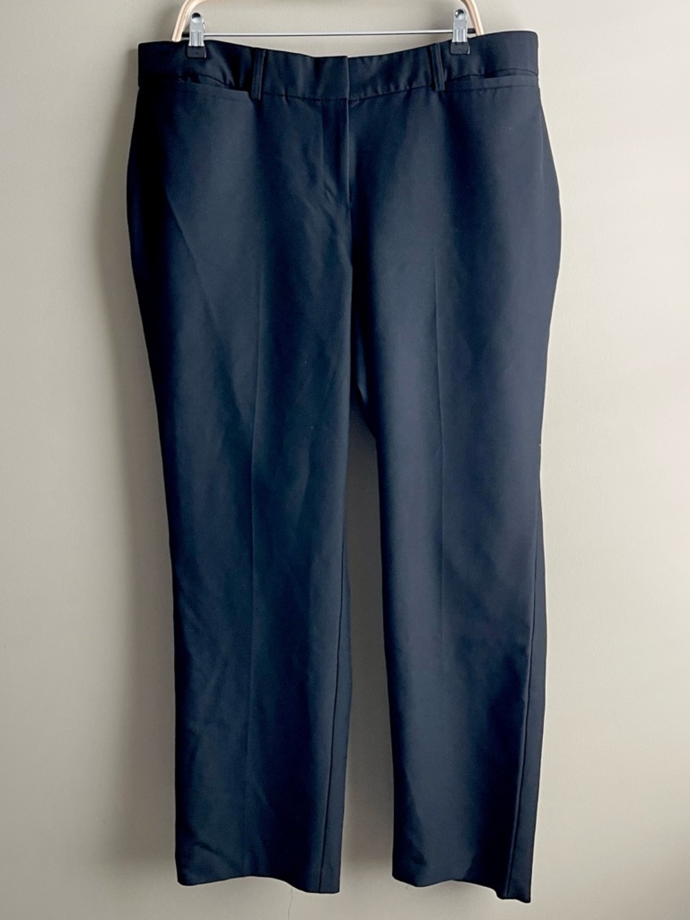 Lane Bryant Black Straight-Leg Dress Pants